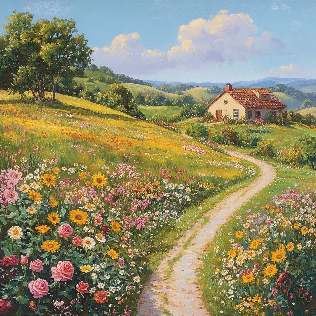 StockCake-Blooming Countryside Path
